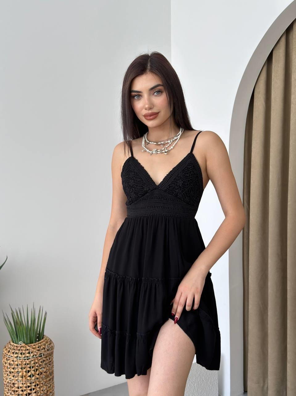 Nivel Plisseekleid 