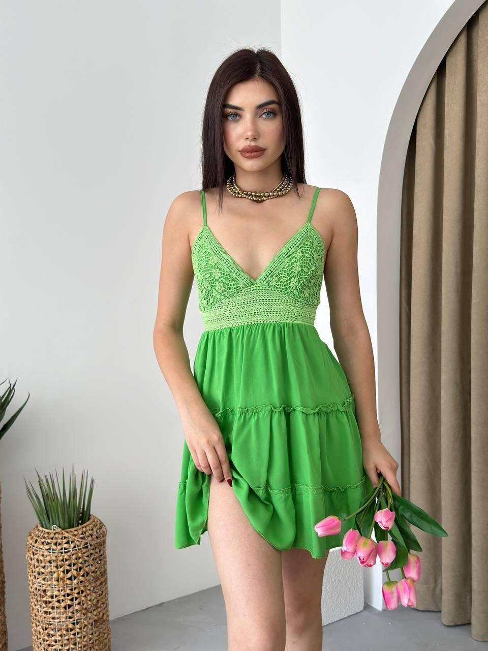 Nivel Plisseekleid 