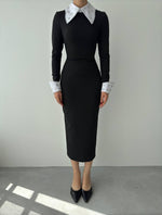 Noslen Baby-Kragenkleid 