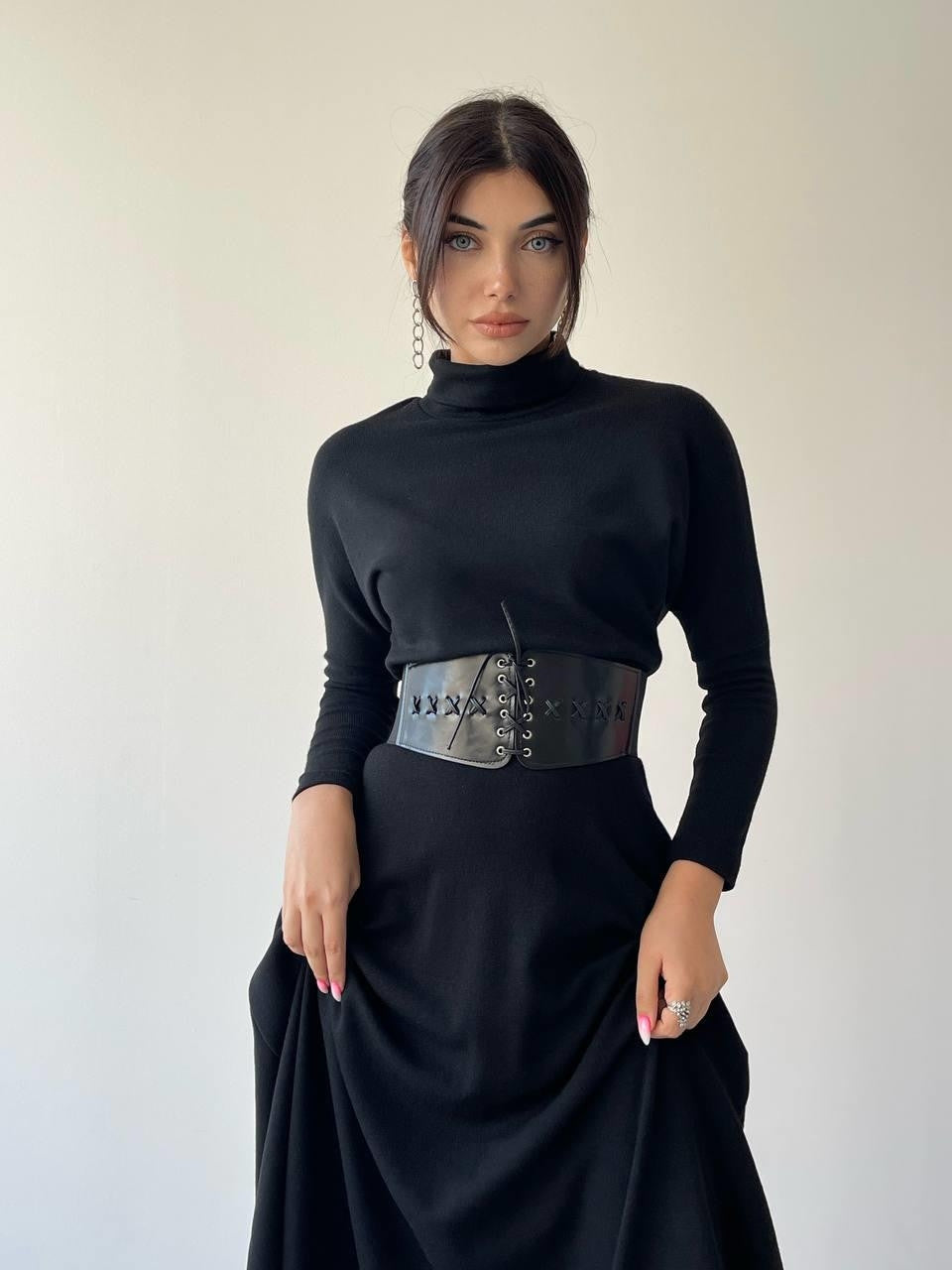 Oban Boğazlı Elbise