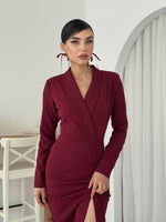 Pera Düğmeli Elbise