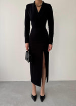 Pera Düğmeli Elbise