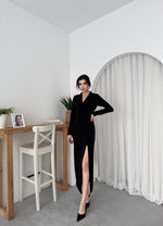 Pera Düğmeli Elbise