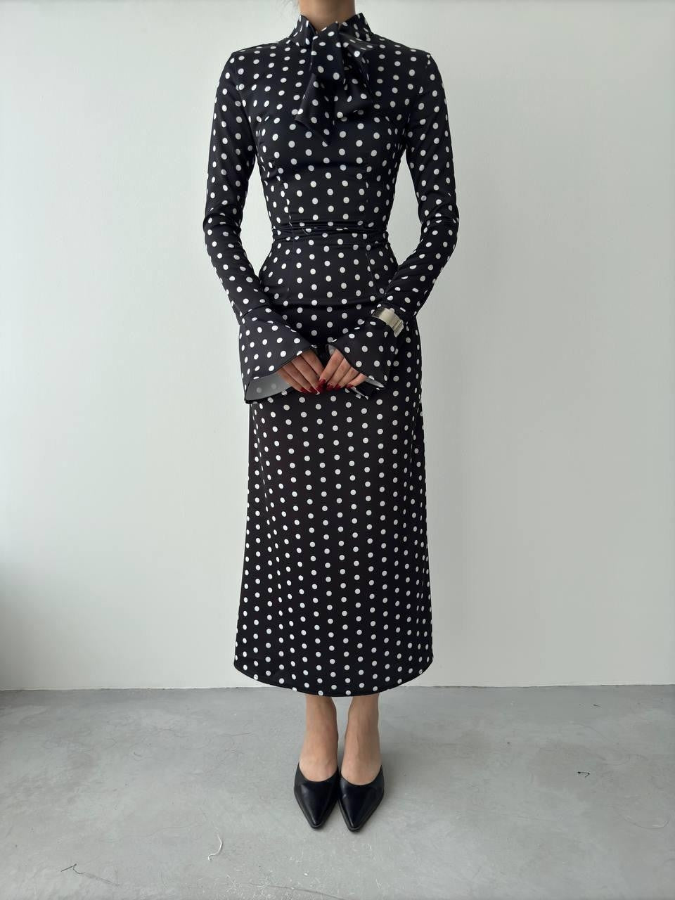 Potenza Polka Dot Kleid 