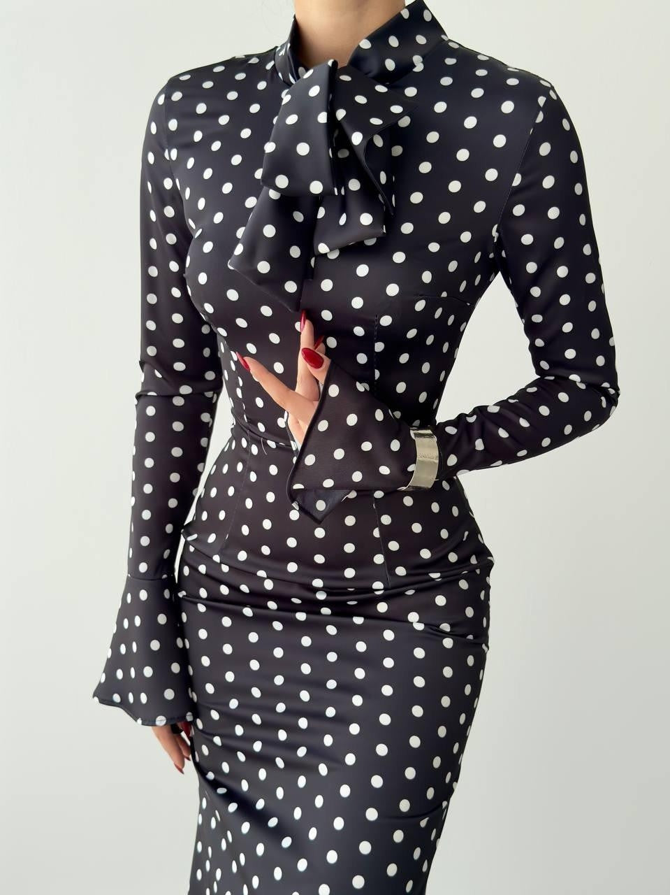 Potenza Polka Dot Kleid 