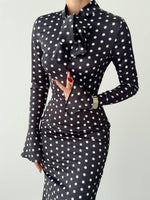Potenza Polka Dot Kleid 