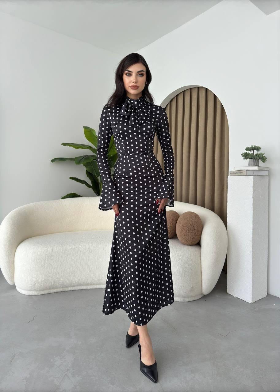 Potenza Polka Dot Kleid 