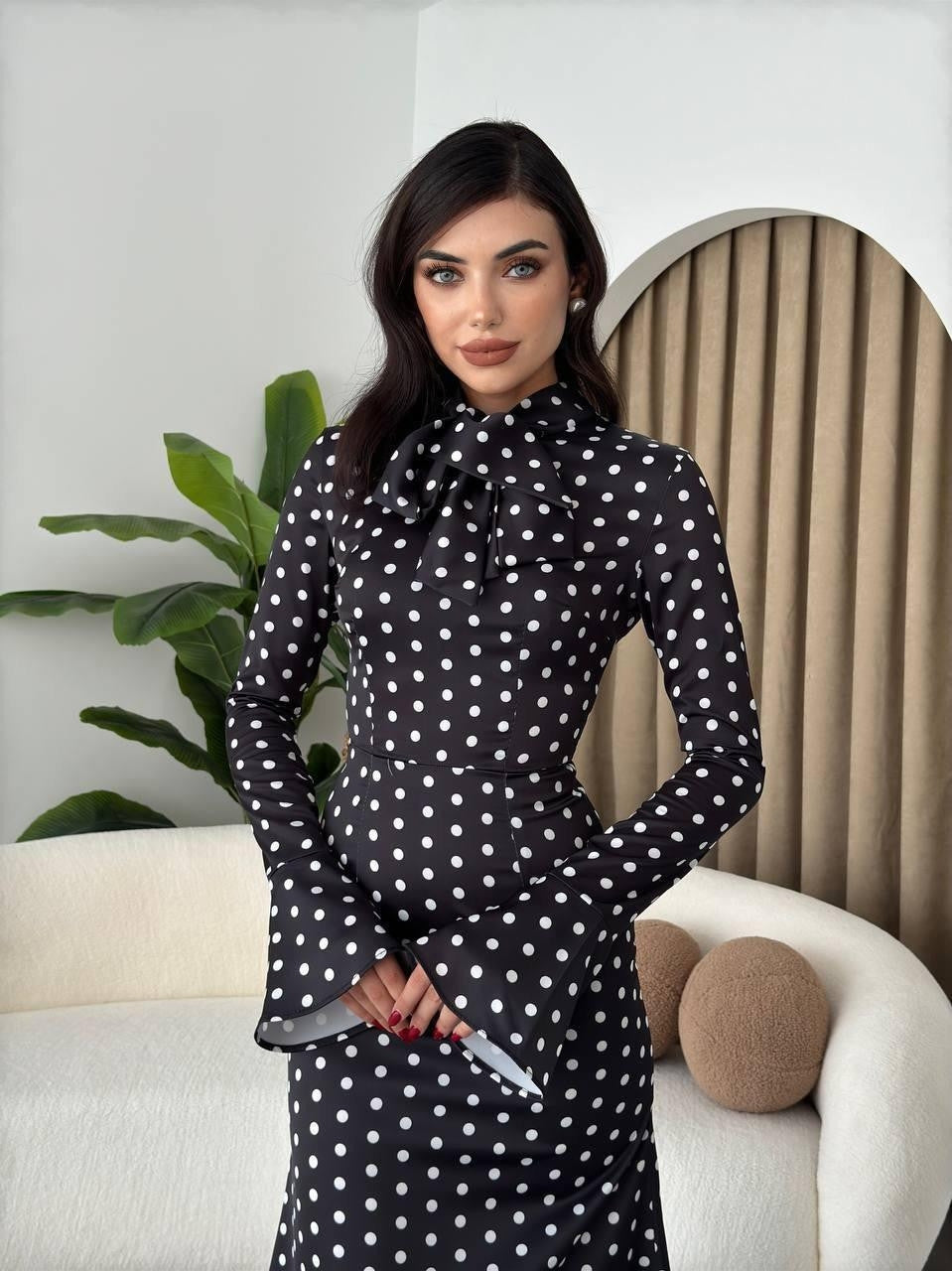 Potenza Polka Dot Kleid 