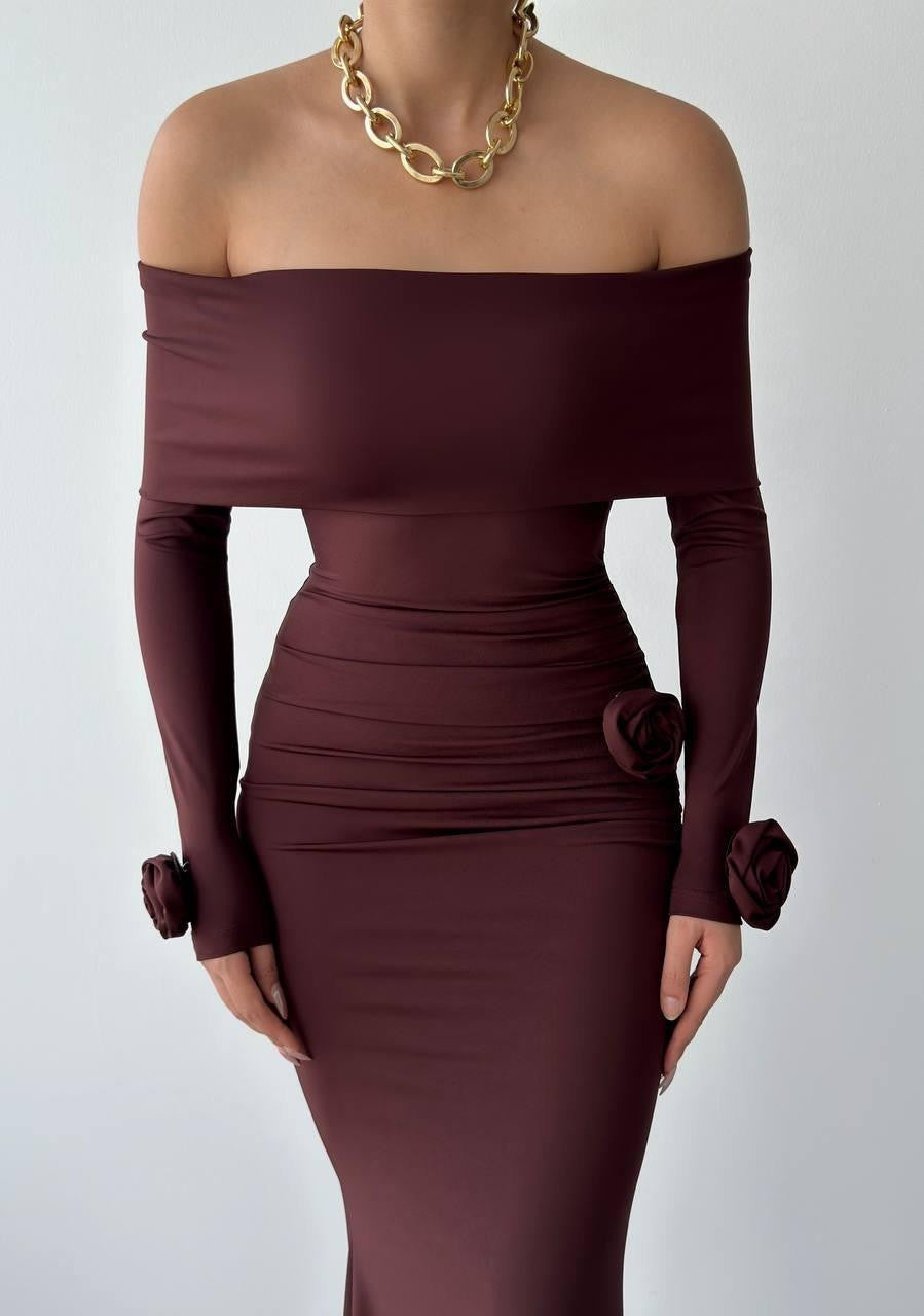 Ravenna Kleid mit Rosendetail 