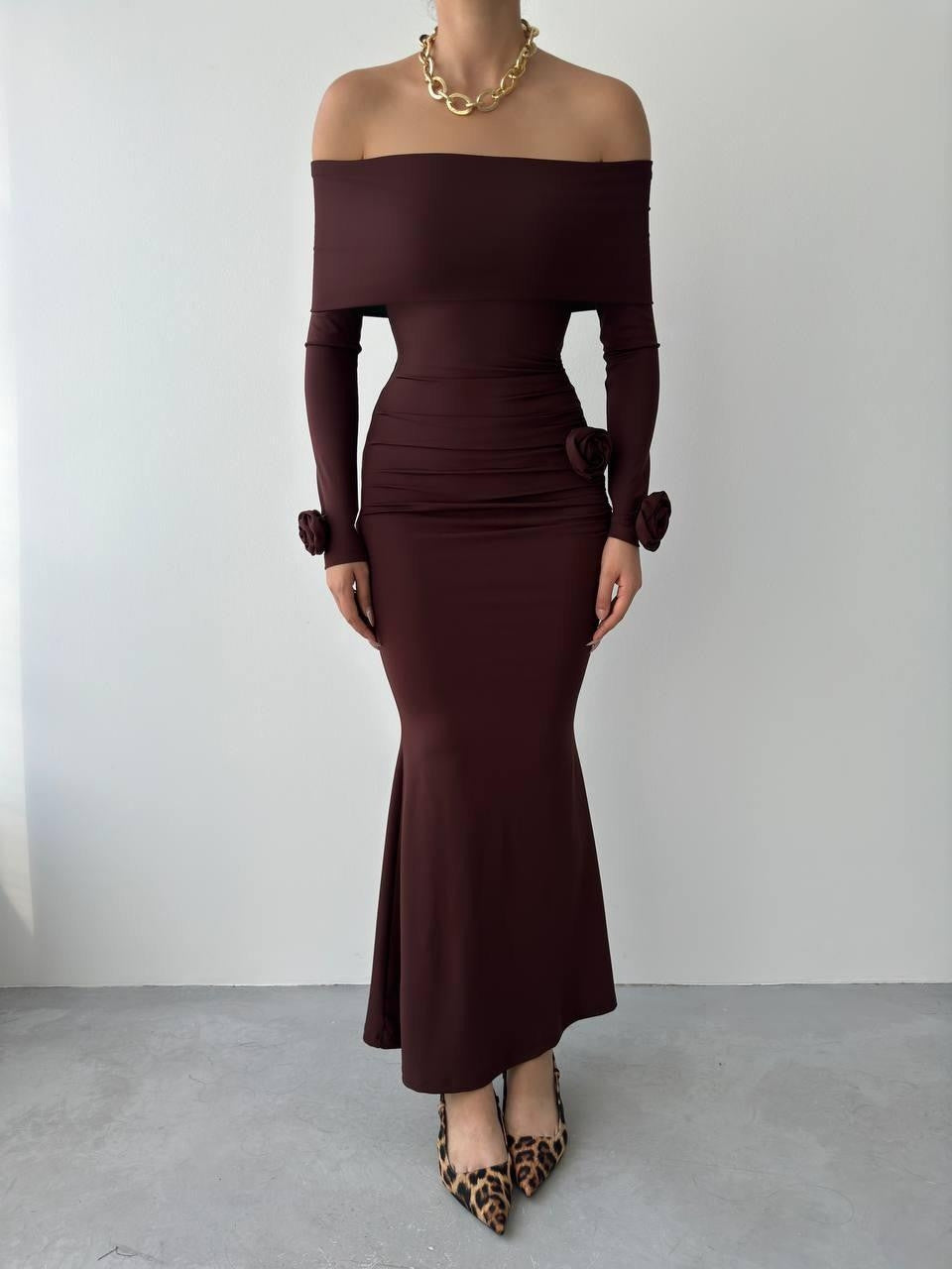 Ravenna Kleid mit Rosendetail 