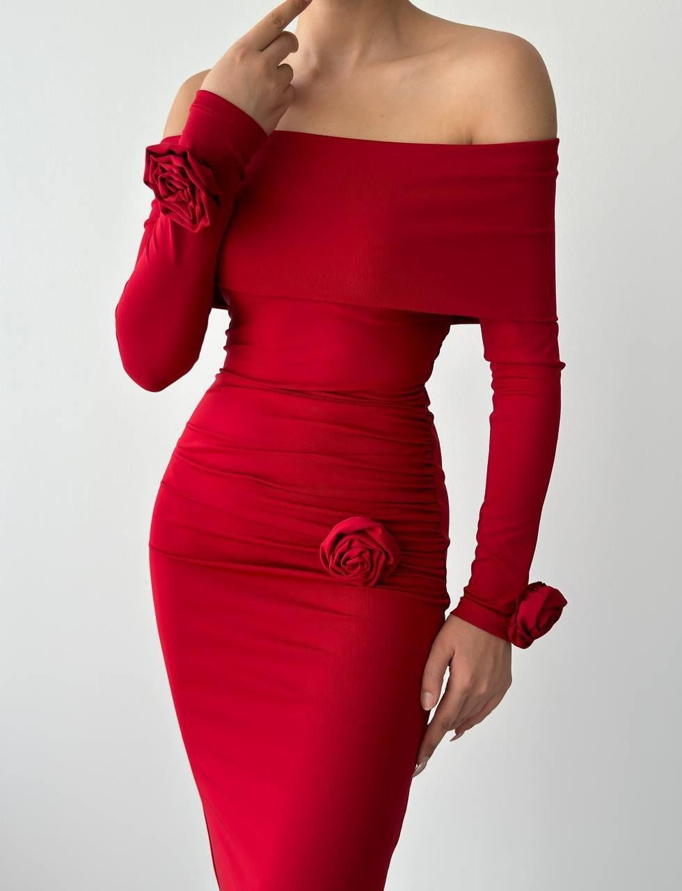 Ravenna Kleid mit Rosendetail 