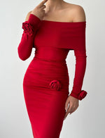 Ravenna Kleid mit Rosendetail 