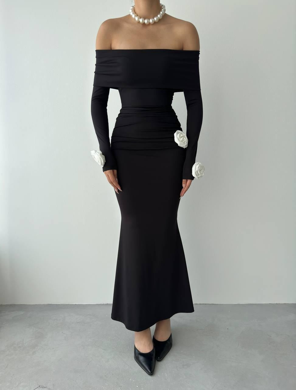Ravenna Kleid mit Rosendetail 