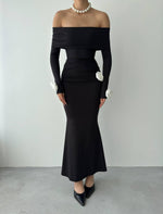 Ravenna Kleid mit Rosendetail 