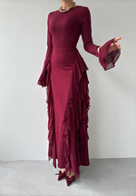 Kleid mit Rüschendetail 