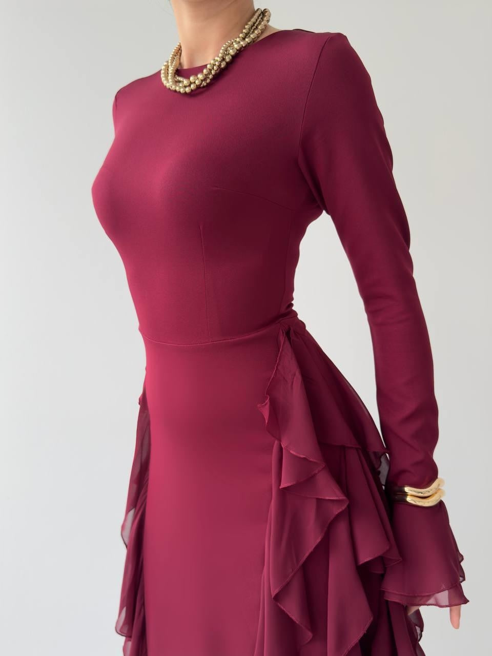 Kleid mit Rüschendetail 