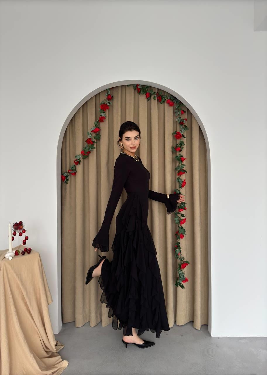 Kleid mit Rüschendetail 