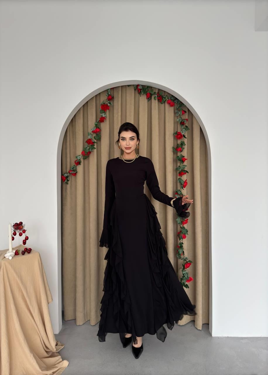 Kleid mit Rüschendetail 