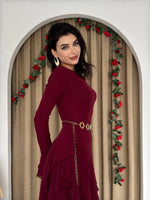 Kleid mit Rüschendetail 