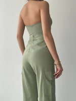 Rue – Jumpsuit mit Gürtel 