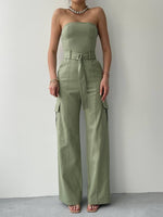 Rue – Jumpsuit mit Gürtel 