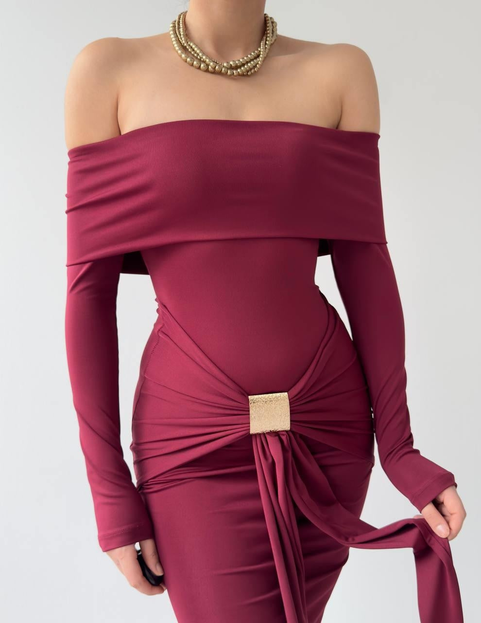 Trägerloses Seta-Kleid 