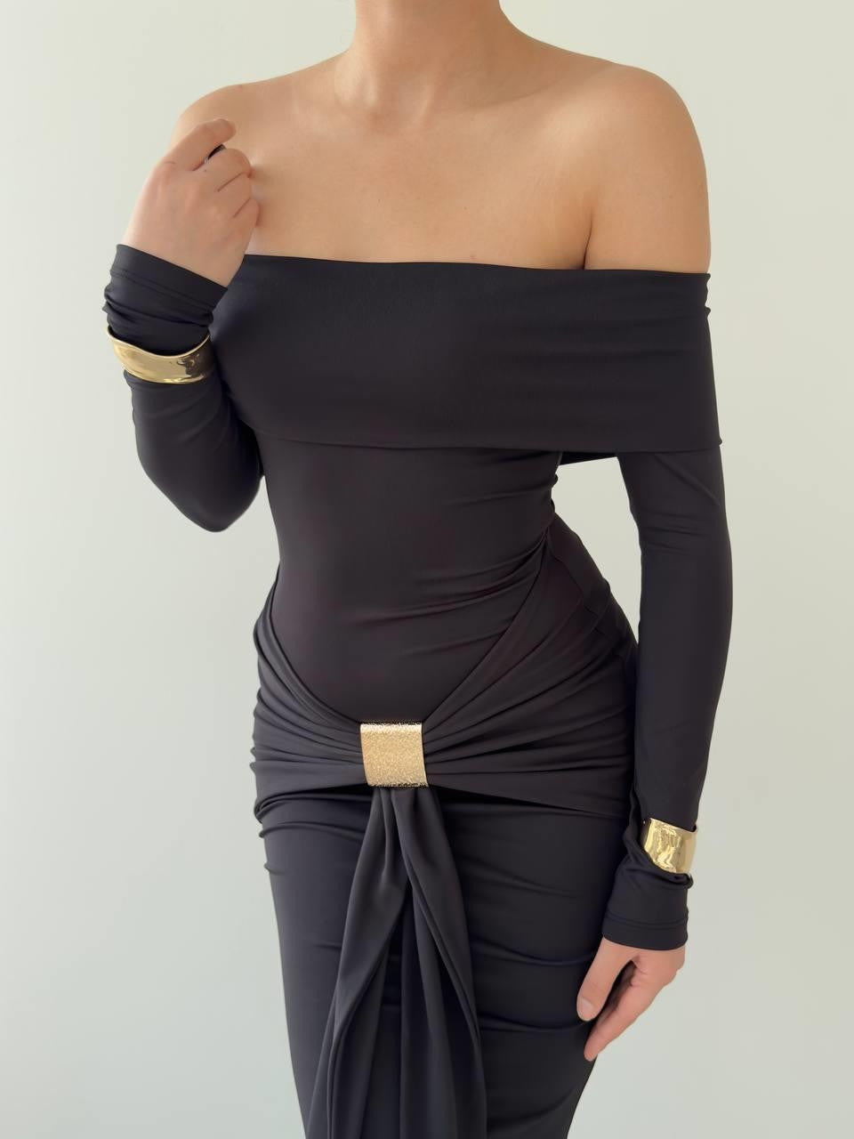 Trägerloses Seta-Kleid 