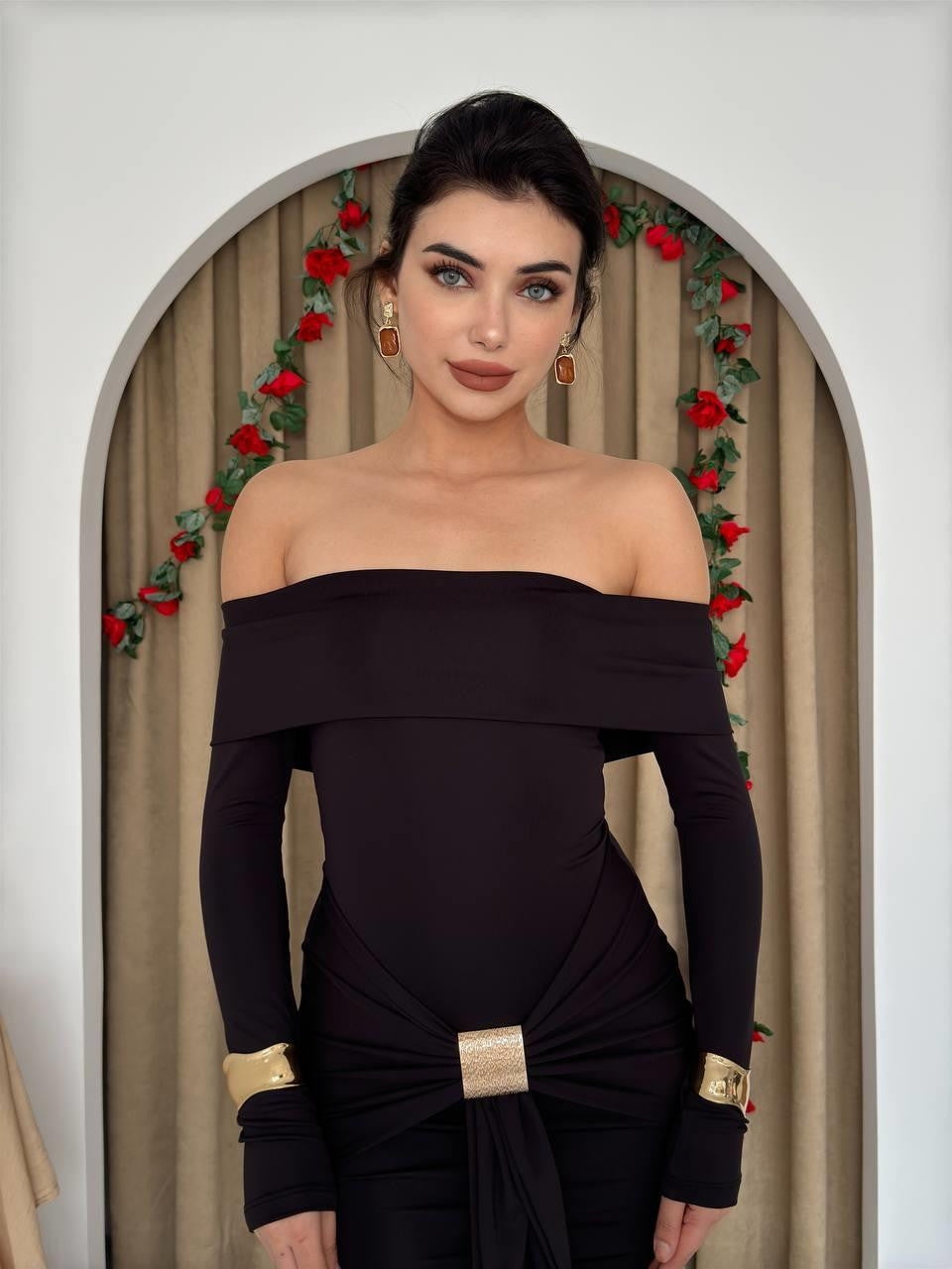 Trägerloses Seta-Kleid 