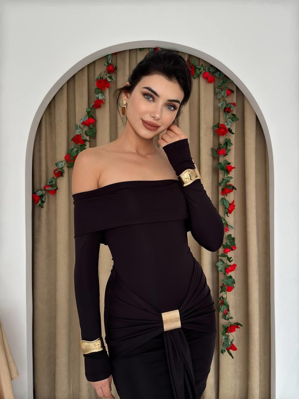 Trägerloses Seta-Kleid 