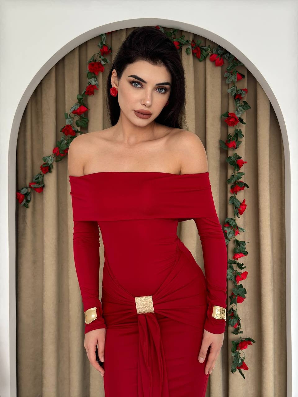 Trägerloses Seta-Kleid 