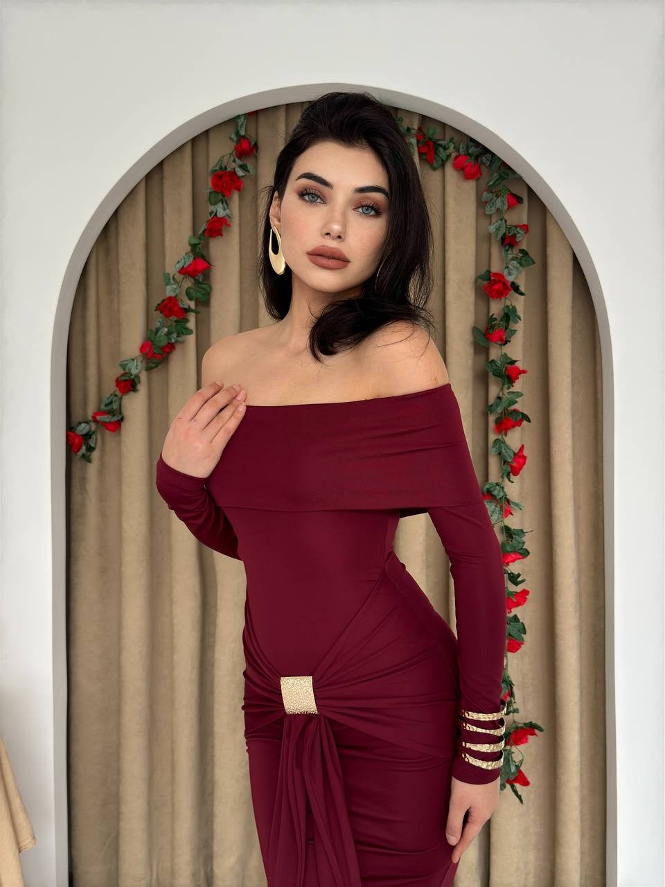 Trägerloses Seta-Kleid 