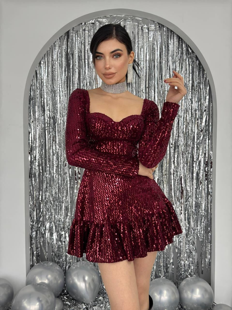 Sezi Paillettenkleid 