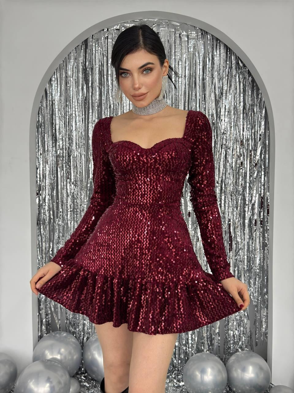 Sezi Paillettenkleid 