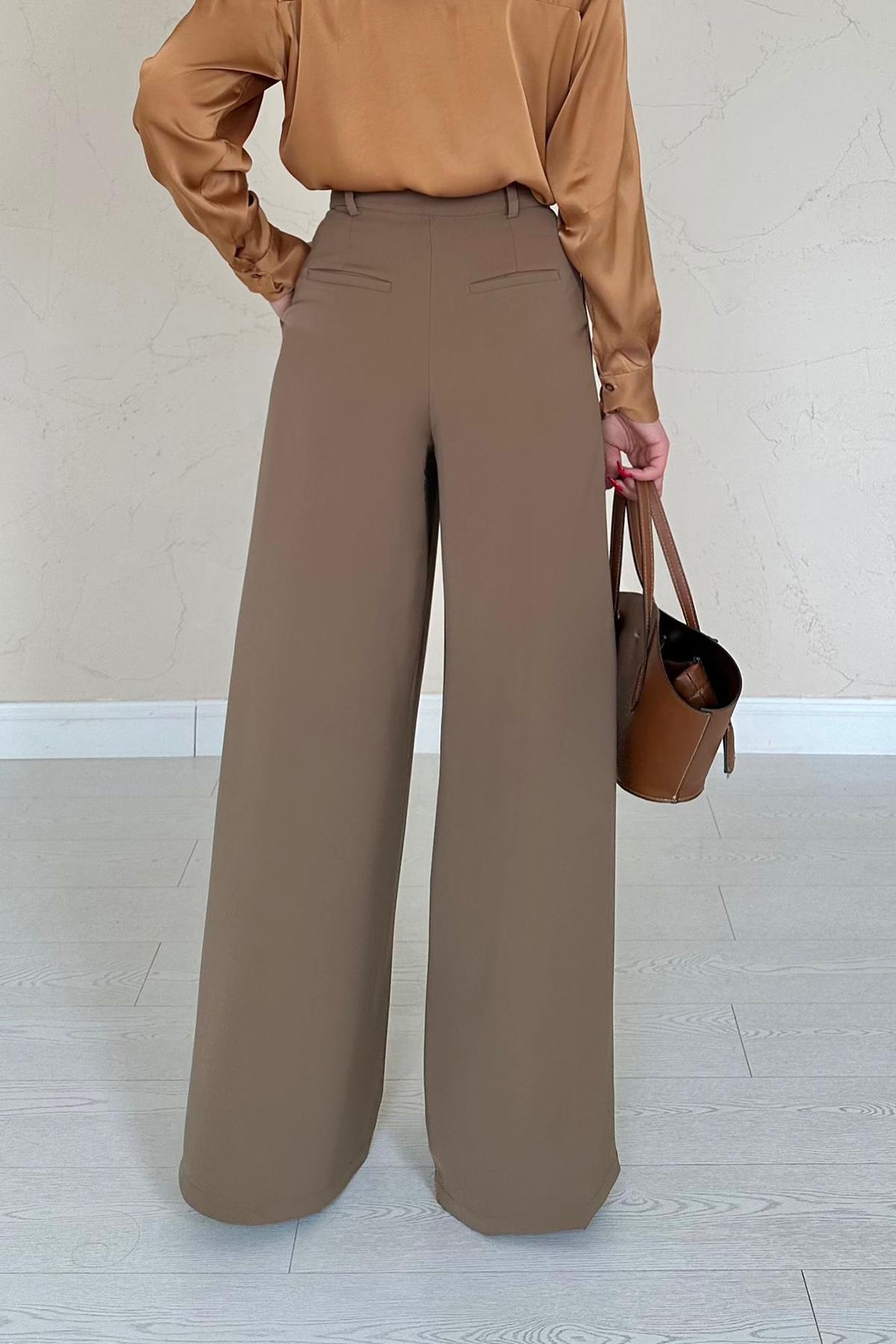 Toptan Moccah Pileli Comfort Pantolon