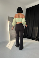 Toptan Siyah İspanyol Tayt