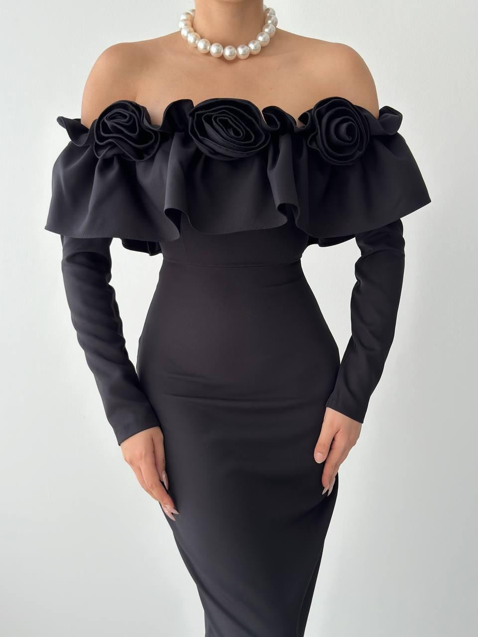 Vende Rose Collar Kleid 