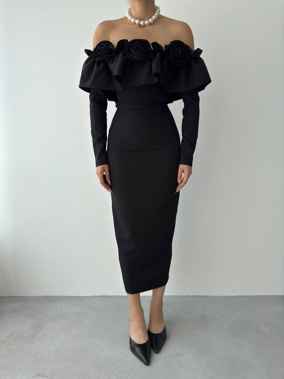 Vende Rose Collar Kleid 