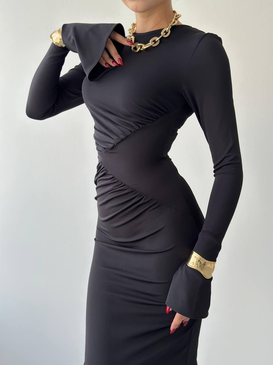 Zilina Çan Kollu Elbise